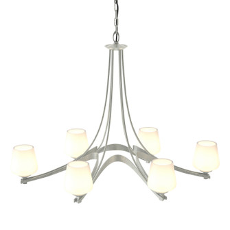 Ribbon Six Light Chandelier in Vintage Platinum (39|104106-SKT-82-GG0236)