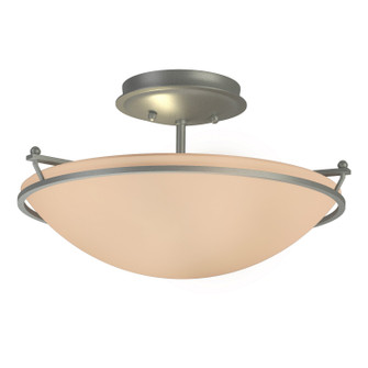 Simple Lines Plain Small Semi-Flush in Vintage Platinum (39|124302-SKT-82-SS0047)