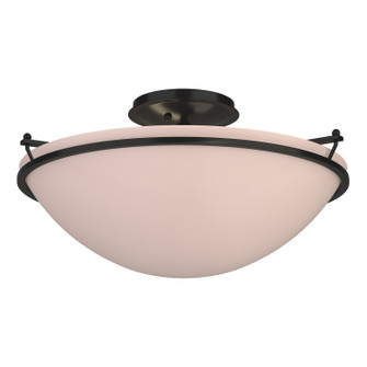Simple Lines Plain Large Semi-Flush in Black (39|124304-SKT-10-SS0053)
