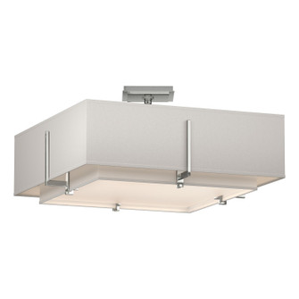Exos Exos Square Double Shade Semi-Flush in Sterling (39|126510-SKT-85-SF1605-SE2012)