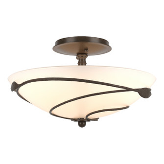Leaf Two Light Semi-Flush Mount in Bronze (39|126712-SKT-05-GG0048)