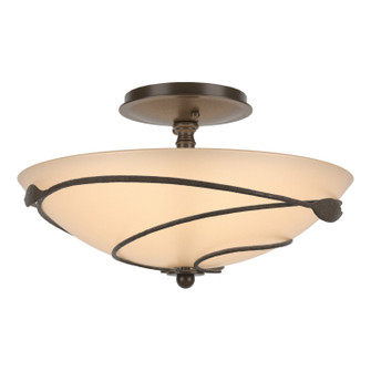 Leaf Two Light Semi-Flush Mount in Bronze (39|126712-SKT-05-SS0048)
