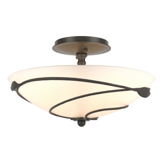 Leaf Two Light Semi-Flush Mount in Dark Smoke (39|126712-SKT-07-GG0048)