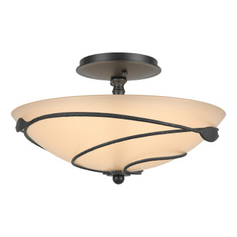 Leaf Two Light Semi-Flush Mount in Black (39|126712-SKT-10-SS0048)