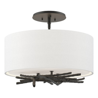 Brindille Three Light Semi-Flush Mount in Black (39|127660-SKT-10-SF1505)