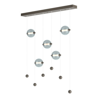 Abacus Abacus 5-Light LED Pendant in Dark Smoke (39|139050-LED-STND-07-YL0668)