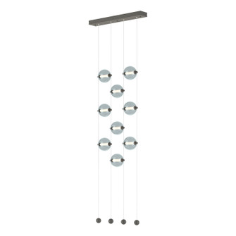 Abacus Abacus 9-Light Ceiling-to-Floor LED Pendant in Natural Iron (39|139057-LED-STND-20-YL0668)