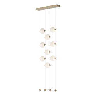 Abacus Abacus 9-Light Ceiling-to-Floor LED Pendant in Soft Gold (39|139057-LED-STND-84-GG0668)