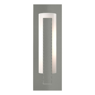 Vertical Bar Forged Vertical Bar Sconce - Steel Backplate in Sterling (39|217185-SKT-85-GG0065)