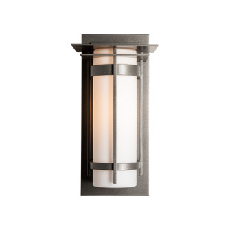 Banded One Light Outdoor Wall Sconce in Coastal Dark Smoke (39|305993-SKT-77-GG0034)