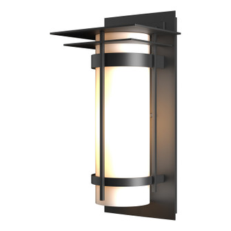 Banded One Light Outdoor Wall Sconce in Coastal Dark Smoke (39|305993-SKT-77-GG0034)