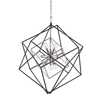 Roundout Nine Light Chandelier in Polished Nickel (70|1222-PN)