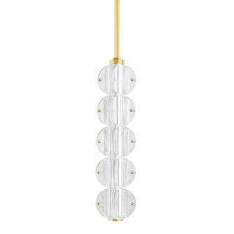 Lindley LED Pendant in Aged Brass (70|1905-AGB)