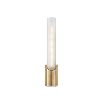 Pylon One Light Wall Sconce in Aged Brass (70|2141-AGB)