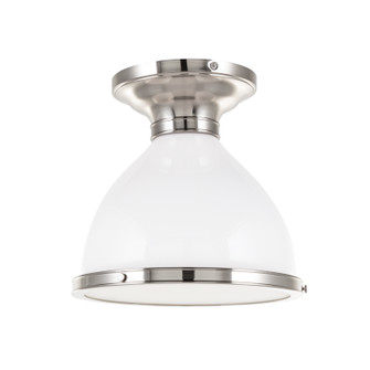 Randolph One Light Semi Flush Mount in Satin Nickel (70|2612-SN)