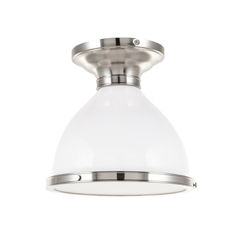 Randolph One Light Semi Flush Mount in Satin Nickel (70|2612-SN)