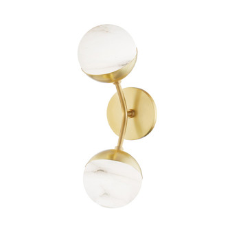 Saratoga LED Wall Sconce in Aged Brass (70|2832-AGB)
