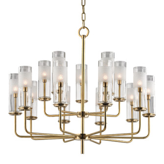 Wentworth 15 Light Chandelier in Aged Brass (70|3930-AGB)