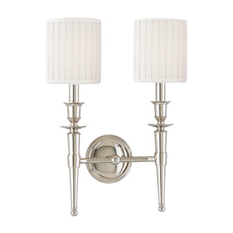 Abington Two Light Wall Sconce in Polished Nickel (70|4902-PN)