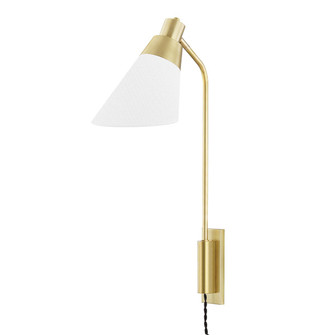 Hooke One Light Wall Sconce in Aged Brass (70|5831-AGB)