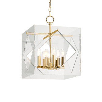 Travis Eight Light Lantern in Aged Brass (70|5916-AGB) Travis Eight Light Lantern in Aged Brass (70|5916-AGB)
