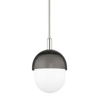 Nyack One Light Pendant in Polished Nickel/Black (70|6109-PN/BK)