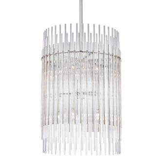 Wallis Ten Light Chandelier in Polished Nickel (70|6320-PN)