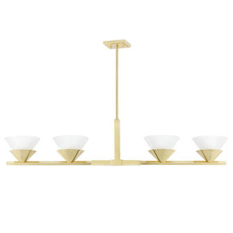 Stillwell Four Light Island Pendant in Aged Brass (70|6404-AGB)