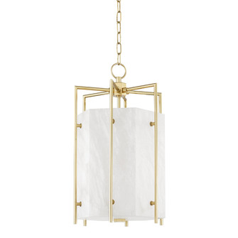 Flatbush LED Lantern in Aged Brass (70|7014-AGB)