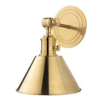 Garden City One Light Wall Sconce in Aged Brass (70|8321-AGB)