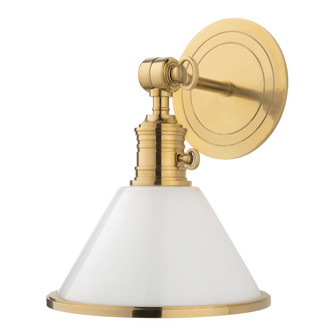 Garden City One Light Wall Sconce in Aged Brass (70|8331-AGB)