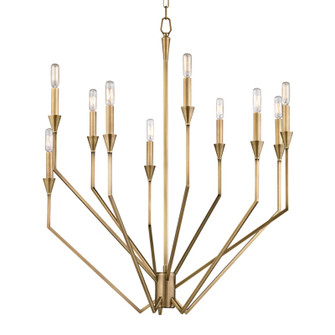 Archie Ten Light Chandelier in Aged Brass (70|8510-AGB) Archie Ten Light Chandelier in Aged Brass (70|8510-AGB)