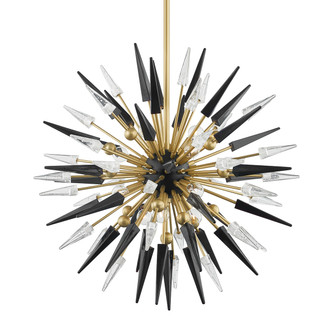 Sparta 12 Light Chandelier in Aged Brass (70|9031-AGB) Sparta 12 Light Chandelier in Aged Brass (70|9031-AGB)