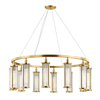 Marley 12 Light Chandelier in Aged Brass (70|9142-AGB)