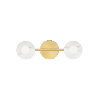 Elmont Two Light Bath Bracket in Aged Brass (70|9202-AGB)