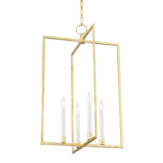 Middleborough Four Light Pendant in Gold Leaf (70|MDS422-GL)