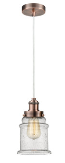 Edison One Light Mini Pendant in Antique Copper (405|100AC-10W-1H-AC-G184)