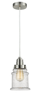 Winchester One Light Mini Pendant in Satin Nickel (405|100SN-10W-2H-SN-G184)