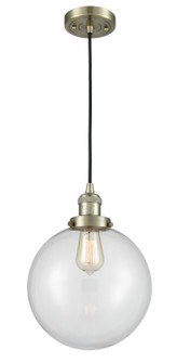 Franklin Restoration One Light Mini Pendant in Antique Brass (405|201C-AB-G202-10)