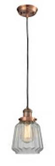 Franklin Restoration One Light Mini Pendant in Antique Copper (405|201C-AC-G142)