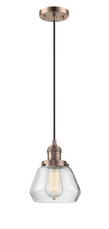 Franklin Restoration One Light Mini Pendant in Antique Copper (405|201C-AC-G172)