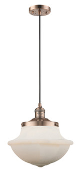 Franklin Restoration One Light Mini Pendant in Antique Copper (405|201C-AC-G541)