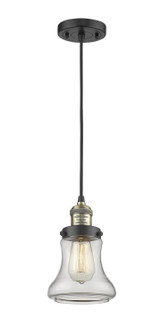 Franklin Restoration One Light Mini Pendant in Black Antique Brass (405|201C-BAB-G192)