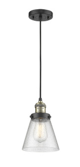 Franklin Restoration LED Mini Pendant in Black Antique Brass (405|201C-BAB-G44-LED)