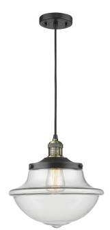 Franklin Restoration One Light Mini Pendant in Black Antique Brass (405|201C-BAB-G542)