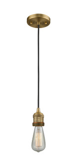 Franklin Restoration One Light Mini Pendant in Brushed Brass (405|201C-BB)