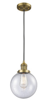 Franklin Restoration LED Mini Pendant in Brushed Brass (405|201C-BB-G204-8-LED)