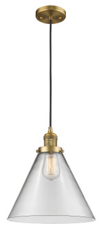 Franklin Restoration LED Mini Pendant in Brushed Brass (405|201C-BB-G42-L-LED)