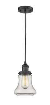 Franklin Restoration One Light Mini Pendant in Matte Black (405|201C-BK-G192)
