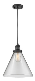 Franklin Restoration One Light Mini Pendant in Matte Black (405|201C-BK-G42-L)